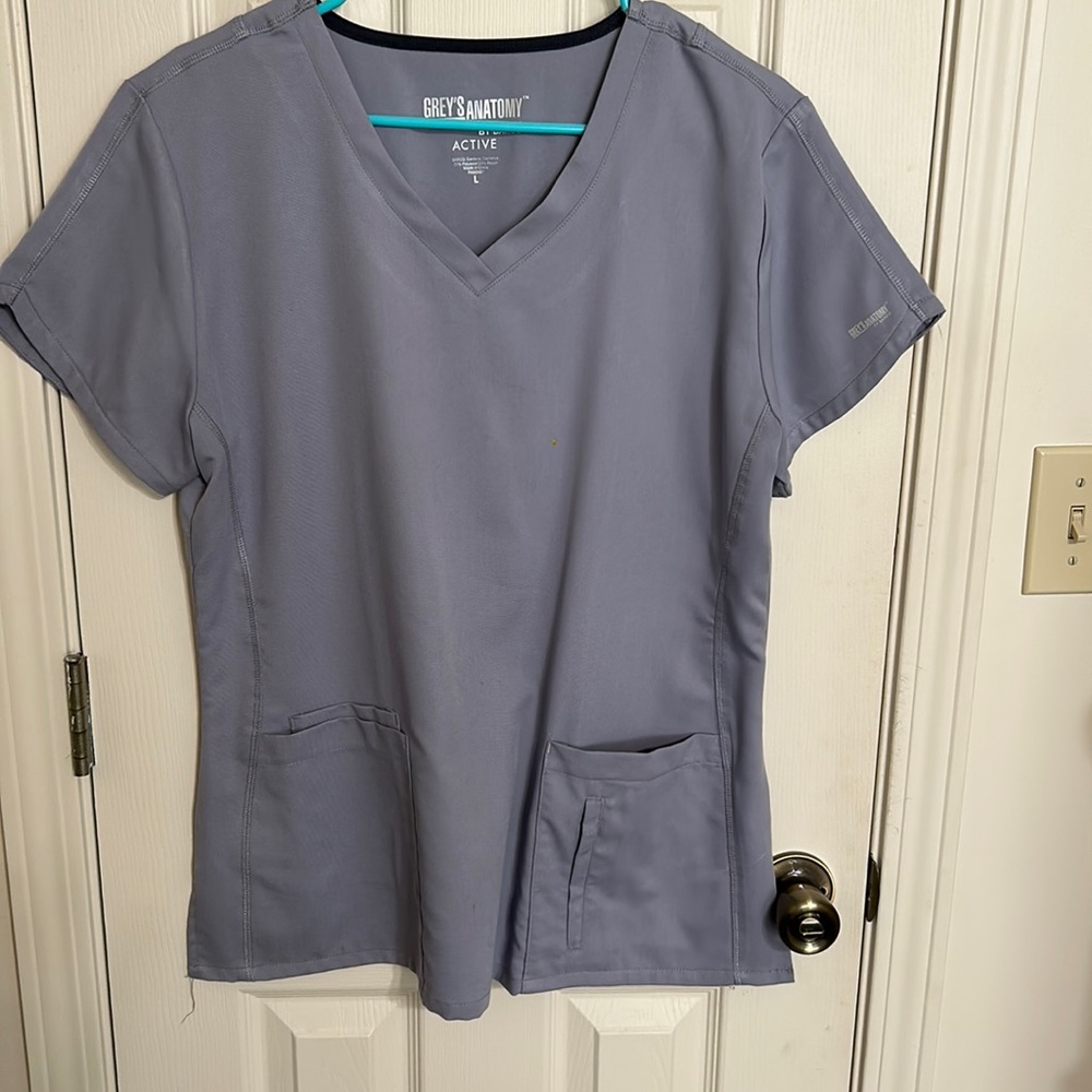 BARCO Grey anatomy scrub tops one green grey and one turquoise
